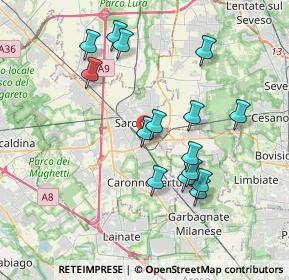 Mappa Via S. Solutore, 21047 Saronno VA, Italia (3.562)
