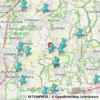 Mappa Via Monte Cassino, 20882 Bellusco MB, Italia (2.66067)