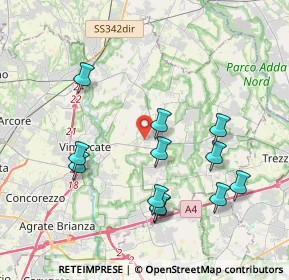 Mappa Via Monte Cassino, 20882 Bellusco MB, Italia (3.94083)