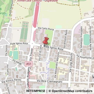 Mappa Via I. Rota, 37, 20871 Vimercate, Monza e Brianza (Lombardia)