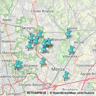 Mappa Via Volontari del Sangue, 20851 Lissone MB, Italia (3.53077)