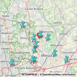 Mappa Via Volontari del Sangue, 20851 Lissone MB, Italia (4.33909)