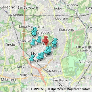 Mappa Via Volontari del Sangue, 20851 Lissone MB, Italia (1.14769)