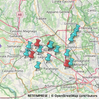 Mappa Via Risorgimento, 20027 Rescaldina MI, Italia (6.38375)