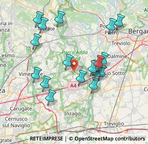 Mappa Via dell'Oasi, 20056 Trezzo sull'Adda MI, Italia (7.19222)