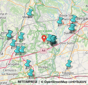 Mappa Via dell'Oasi, 20056 Trezzo sull'Adda MI, Italia (8.3995)