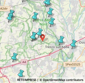 Mappa Via dell'Oasi, 20056 Trezzo sull'Adda MI, Italia (5.7435)