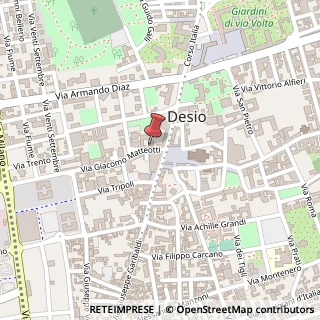 Mappa Via Giacomo Matteotti, 10, 20832 Desio, Monza e Brianza (Lombardia)