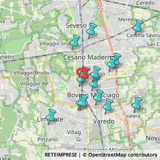 Mappa Via Col di Tenda, 20811 Cesano Maderno MB, Italia (1.78867)