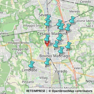 Mappa Via Col di Tenda, 20811 Cesano Maderno MB, Italia (1.71462)