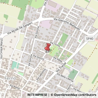 Mappa Via Giuseppe Garibaldi,  61, 21019 Ferno, Varese (Lombardia)