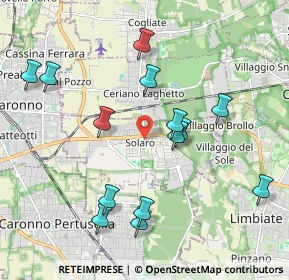 Mappa Via Abate Pelizzoni, 20033 Solaro MI, Italia (2.06429)