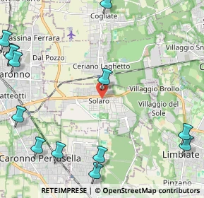Mappa Via Abate Pelizzoni, 20033 Solaro MI, Italia (3.21692)