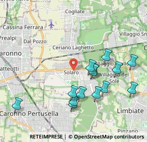 Mappa Via Abate Pelizzoni, 20033 Solaro MI, Italia (2.02714)