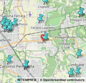 Mappa Via Abate Pelizzoni, 20033 Solaro MI, Italia (3.351)