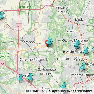 Mappa Via Abate Pelizzoni, 20033 Solaro MI, Italia (6.21545)