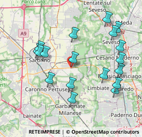 Mappa Via Abate Pelizzoni, 20033 Solaro MI, Italia (4.19056)