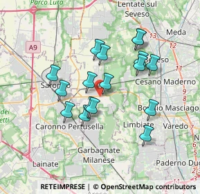 Mappa Via Abate Pelizzoni, 20033 Solaro MI, Italia (3.10412)