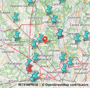 Mappa Via Abate Pelizzoni, 20033 Solaro MI, Italia (9.8955)