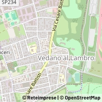 Mapa Vedano al Lambro