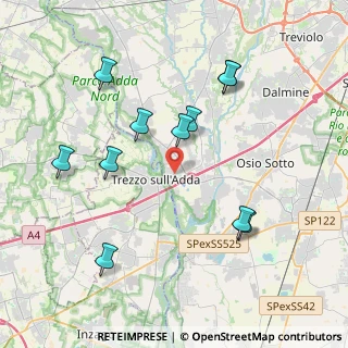 Mappa Via Bustigatti, 24042 Capriate San Gervasio BG, Italia (4.05545)