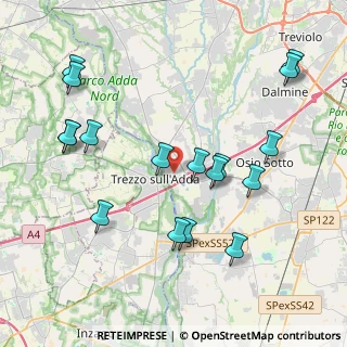 Mappa Via Bustigatti, 24042 Capriate San Gervasio BG, Italia (4.40824)