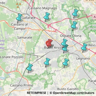 Mappa Via G. Caboto, 21052 Busto Arsizio VA, Italia (4.51636)
