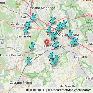 Mappa Via G. Caboto, 21052 Busto Arsizio VA, Italia (3.634)