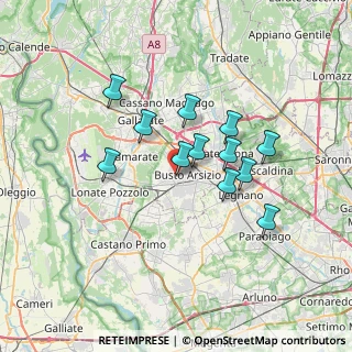 Mappa Via G. Caboto, 21052 Busto Arsizio VA, Italia (5.67583)