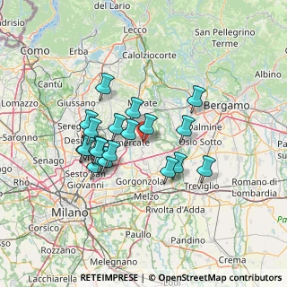 Mappa Via Europa, 20882 Bellusco MB, Italia (11.5135)