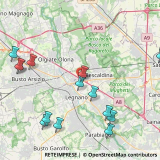 Mappa Via Beethoven, 20025 Legnano MI, Italia (6.492)