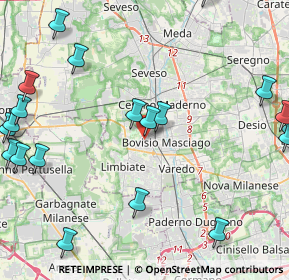 Mappa Via Luciano Manara, 20812 Limbiate MB, Italia (5.948)