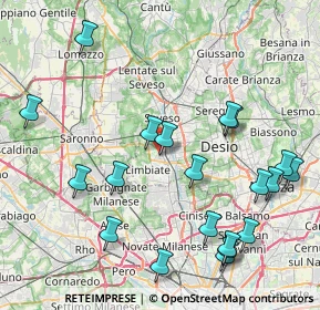 Mappa Via Luciano Manara, 20812 Limbiate MB, Italia (9.446)