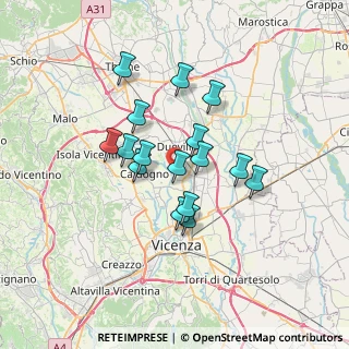 Mappa Piazza S. Pio X, 36031 Dueville VI, Italia (5.38313)