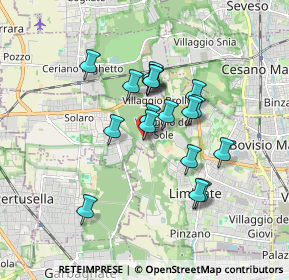 Mappa Via Sant'Anna, 20033 Solaro MI, Italia (1.37389)