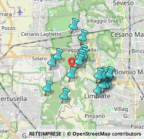 Mappa Via Sant'Anna, 20033 Solaro MI, Italia (1.4605)