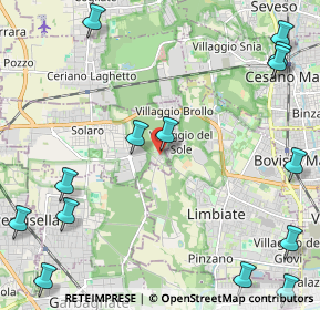 Mappa Via Sant'Anna, 20033 Solaro MI, Italia (3.35375)