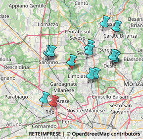 Mappa Via Sant'Anna, 20033 Solaro MI, Italia (6.98533)