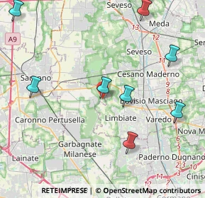 Mappa Via Sant'Anna, 20033 Solaro MI, Italia (5.81545)