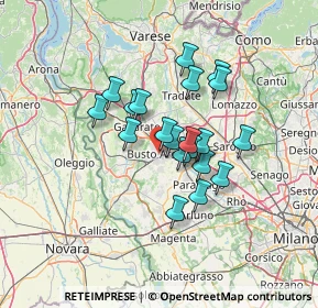 Mappa Via Burigozzi, 21052 Busto Arsizio VA, Italia (9.9565)