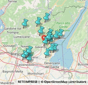 Mappa Via Bondone, 25089 Villanuova sul Clisi BS, Italia (10.09056)