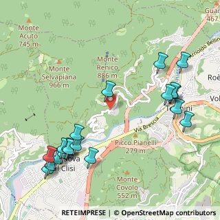 Mappa Via Bondone, 25089 Villanuova sul Clisi BS, Italia (1.2985)