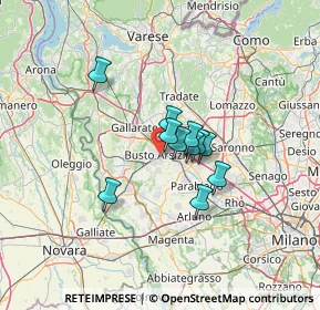 Mappa Via Cesare Correnti, 21052 Busto Arsizio VA, Italia (8.30091)