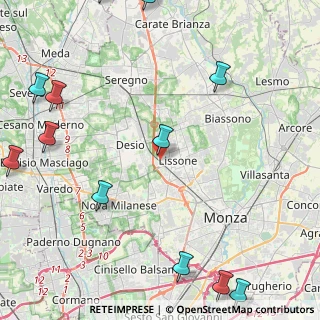 Mappa Via Vincenzo Monti, 20851 Lissone MB, Italia (6.51917)