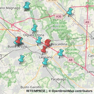 Mappa Via Ludwig Van Beethoven, 20025 Legnano MI, Italia (4.53857)