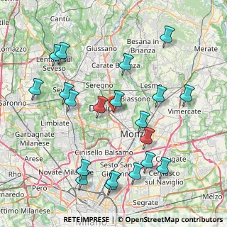 Mappa Via Palestro, 20851 Lissone MB, Italia (9.071)