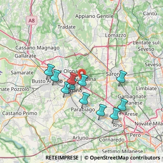 Mappa Via dei Ronchi, 20027 Rescaldina MI, Italia (6.49636)