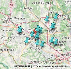 Mappa Via dei Ronchi, 20027 Rescaldina MI, Italia (5.6)