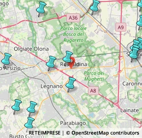 Mappa Via dei Ronchi, 20027 Rescaldina MI, Italia (6.32267)