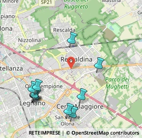 Mappa Via dei Ronchi, 20027 Rescaldina MI, Italia (2.39455)
